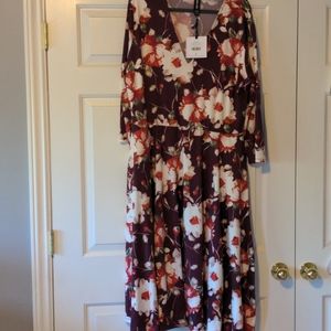 Agnes & Dora floral Midi dress